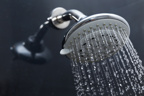 shower head in bathroom